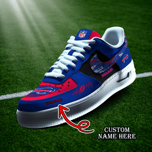 Buffalo Bills Personalized  AF1-1 Logo Pattern Sneakers  AZBTAF1000409