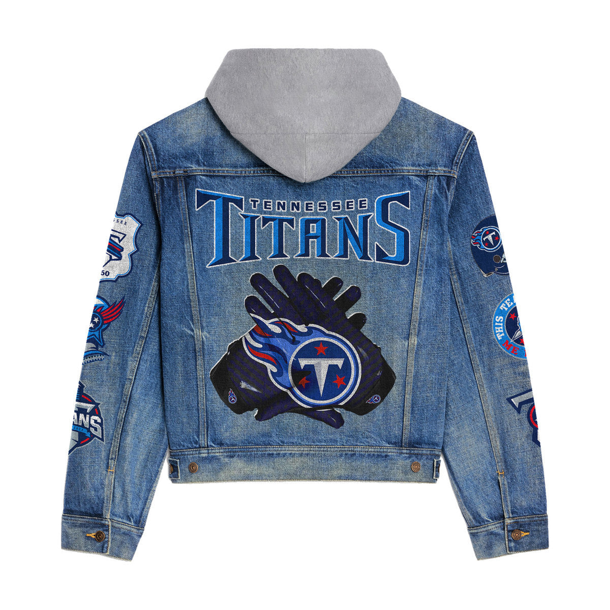 Tennessee Titans  Premium Hooded Denim Jacket New Collection AZBTHDJ000070