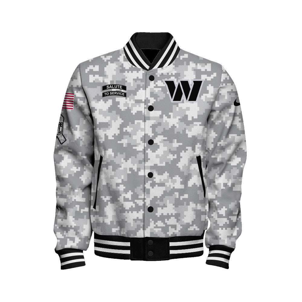 Washington Commanders Unisex Athletic Legacy Varsity Jacket AZBTVJK000140