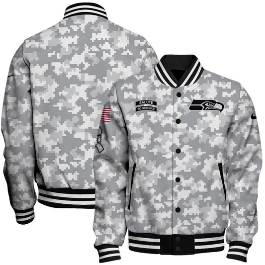 Seattle Seahawks Unisex Athletic Legacy Varsity Jacket AZBTVJK000143