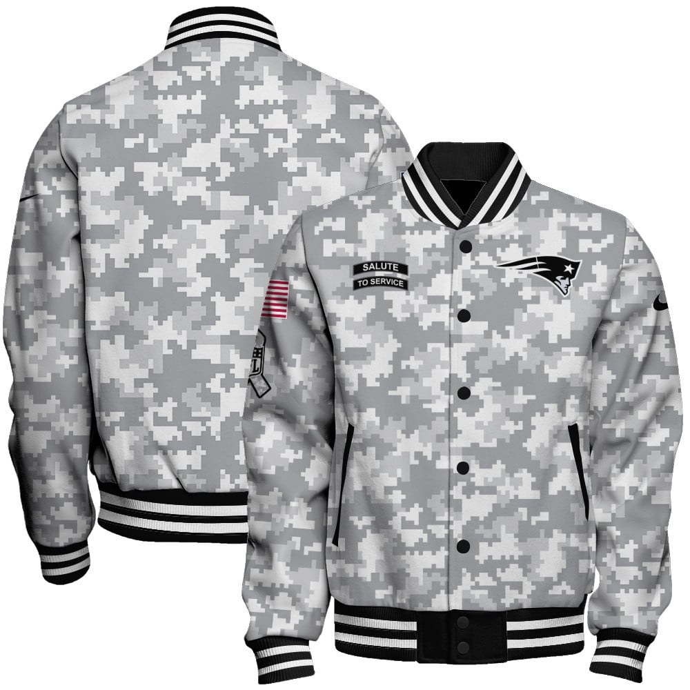 New England Patriots Unisex Athletic Legacy Varsity Jacket AZBTVJK000149