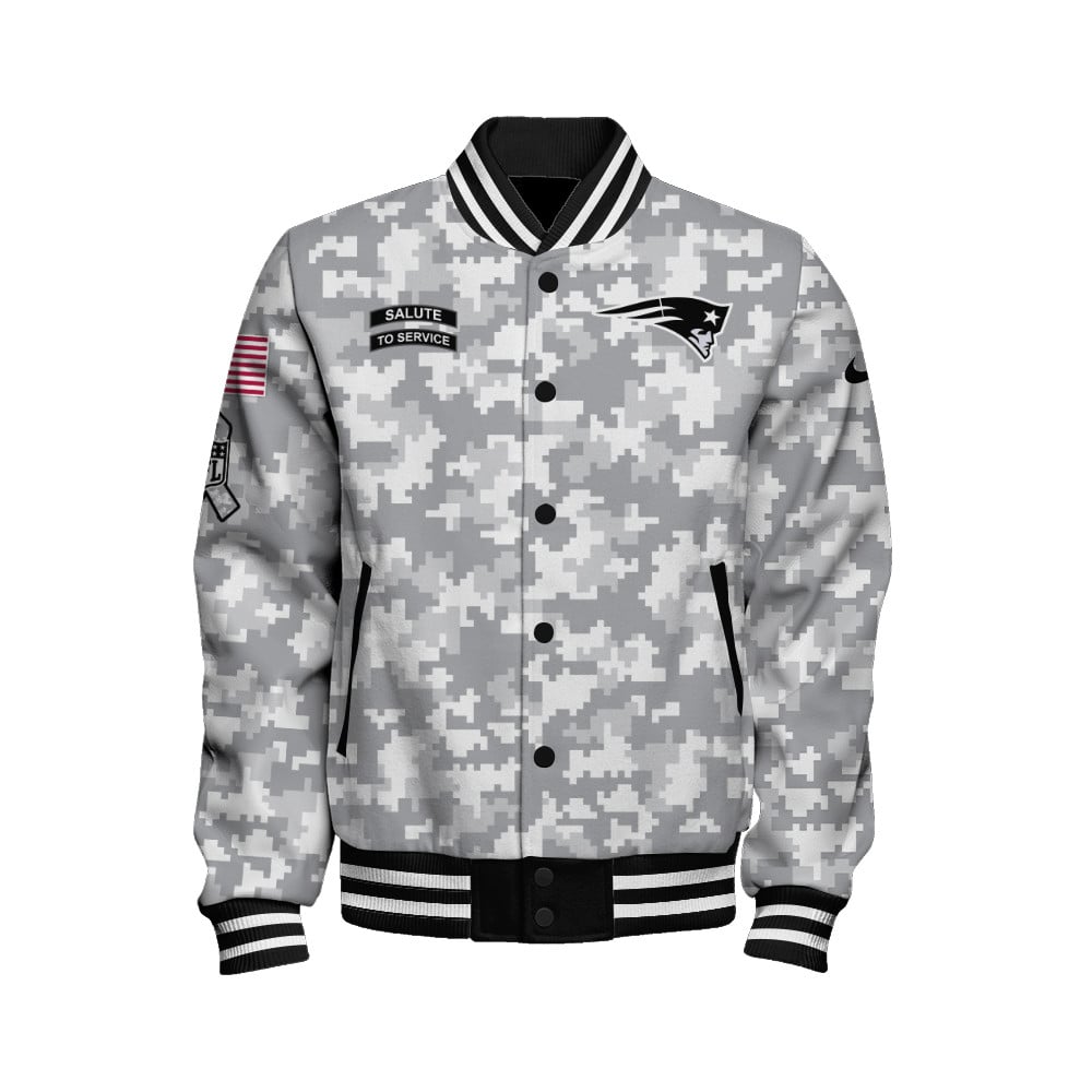New England Patriots Unisex Athletic Legacy Varsity Jacket AZBTVJK000149