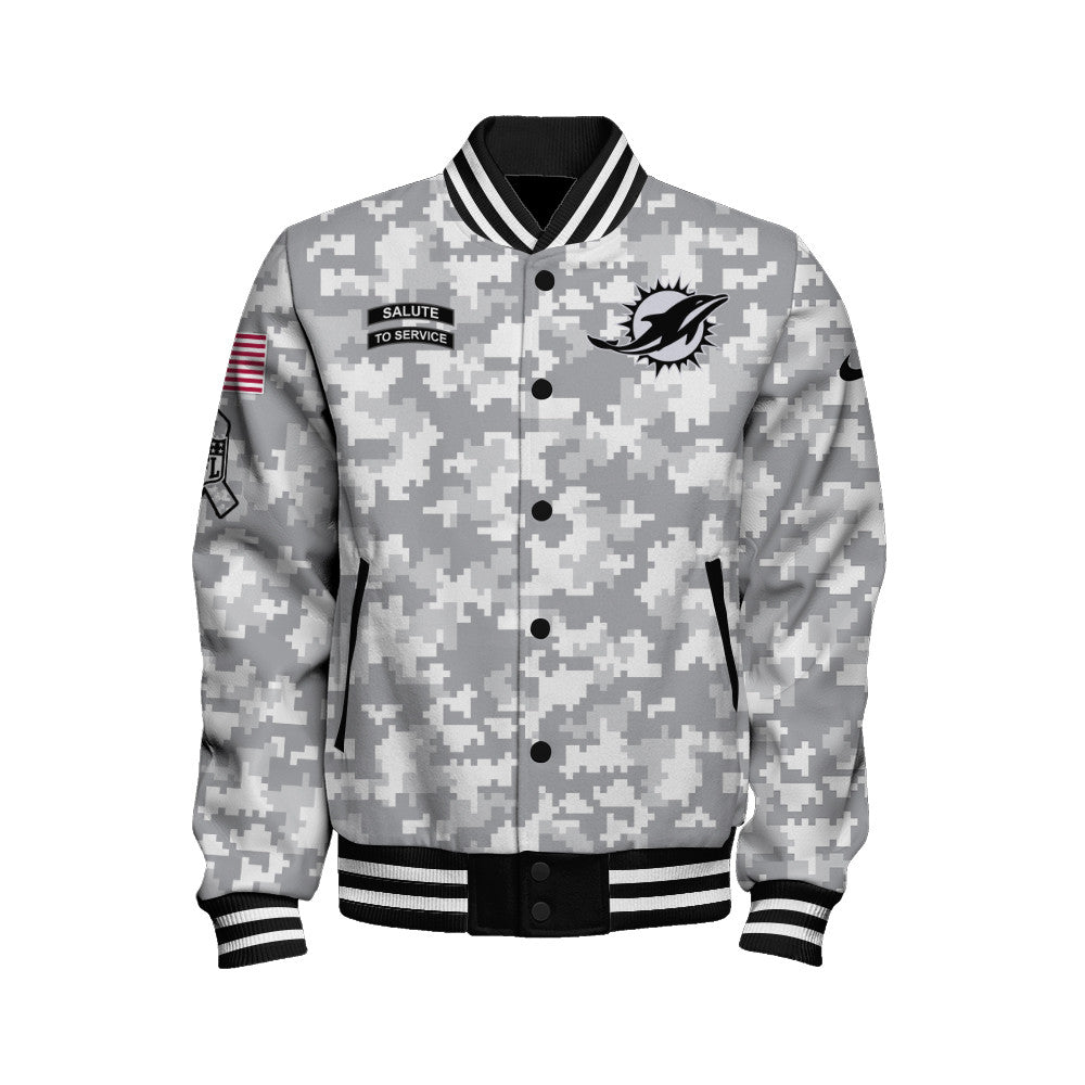 Miami Dolphins Unisex Athletic Legacy Varsity Jacket AZBTVJK000151