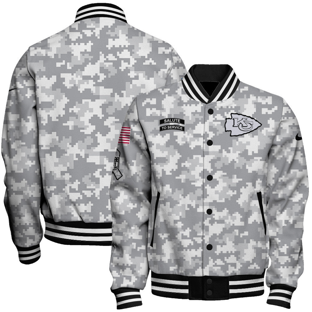 Kansas City Chiefs Unisex Athletic Legacy Varsity Jacket AZBTVJK000155