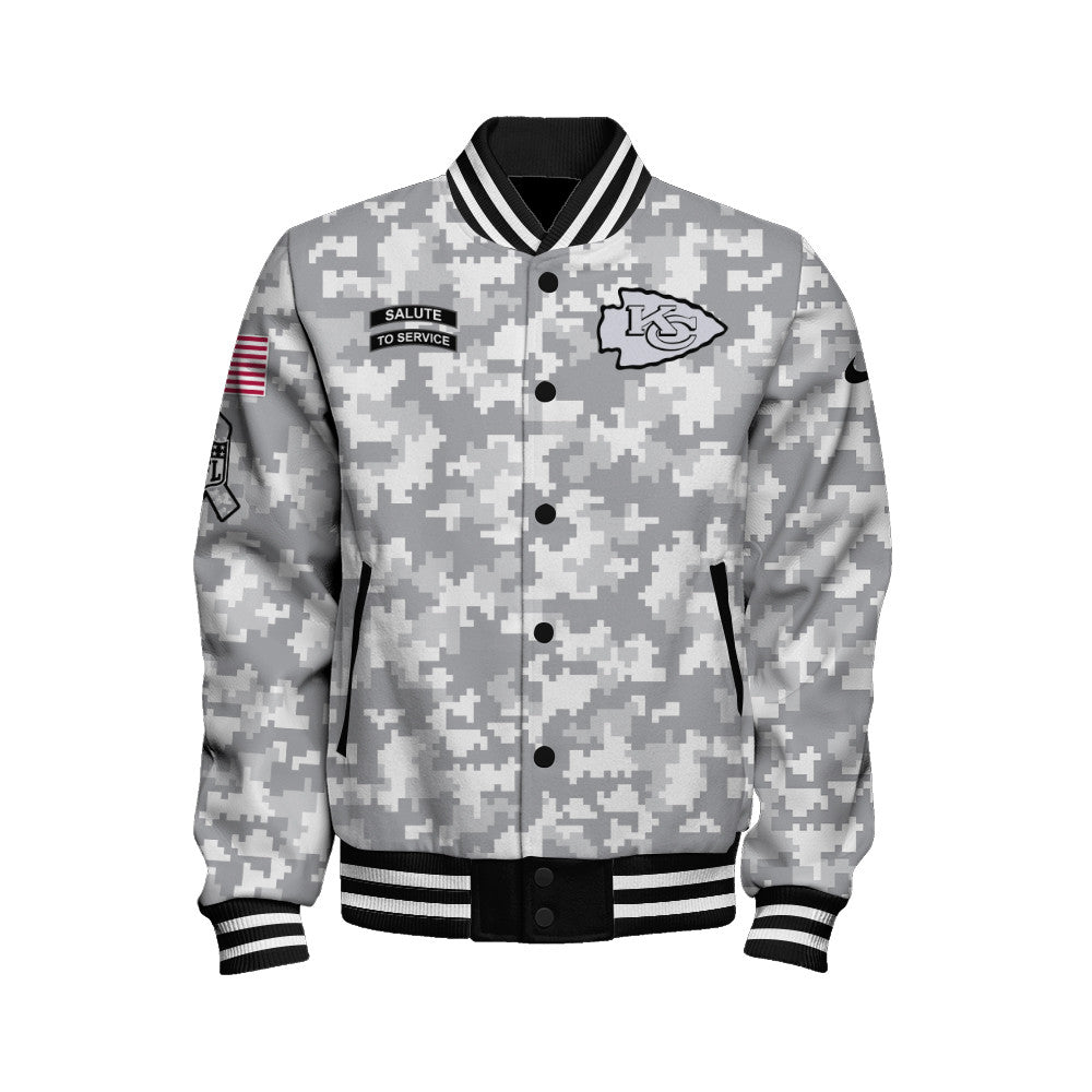 Kansas City Chiefs Unisex Athletic Legacy Varsity Jacket AZBTVJK000155