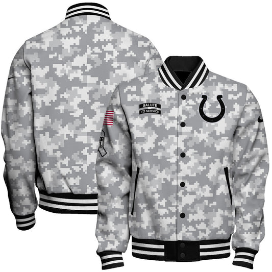 Indianapolis Colts Unisex Athletic Legacy Varsity Jacket AZBTVJK000157