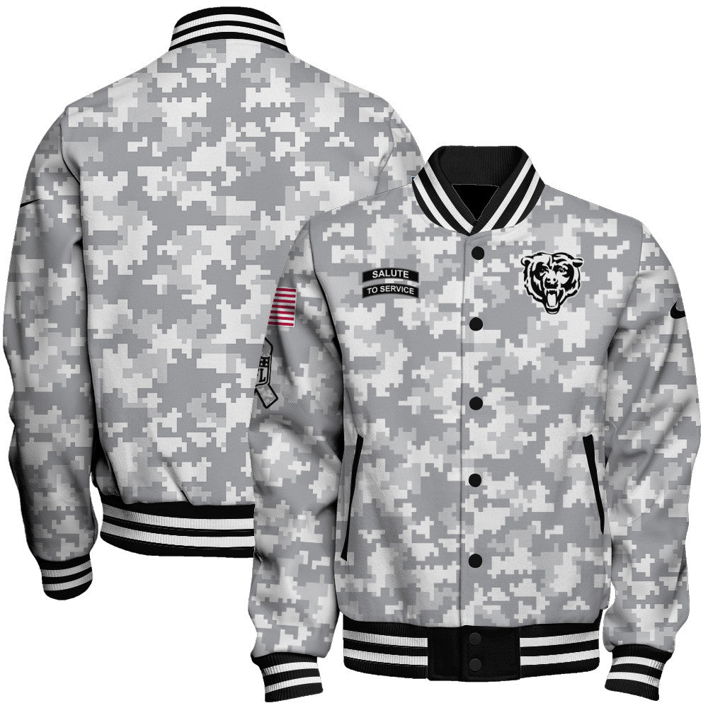 Chicago Bears Unisex Athletic Legacy Varsity Jacket AZBTVJK000165