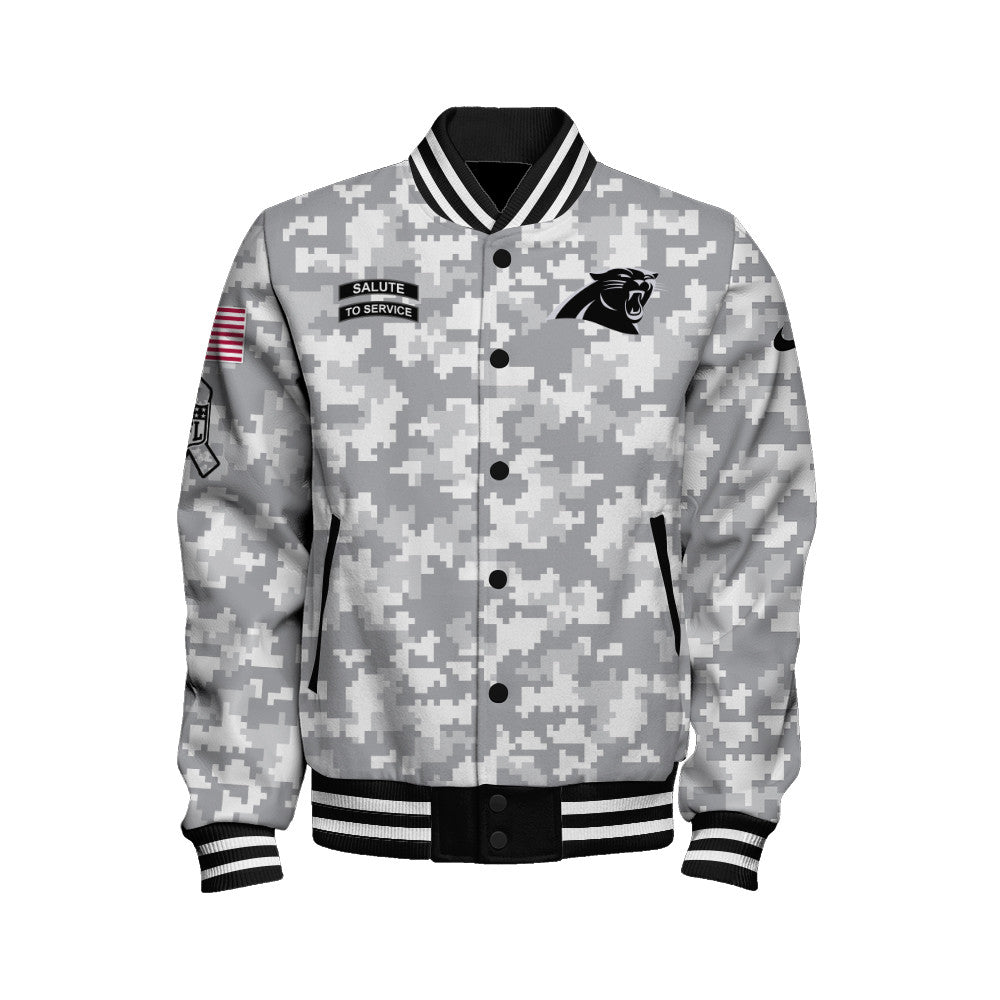 Carolina Panthers Unisex Athletic Legacy Varsity Jacket AZBTVJK000166
