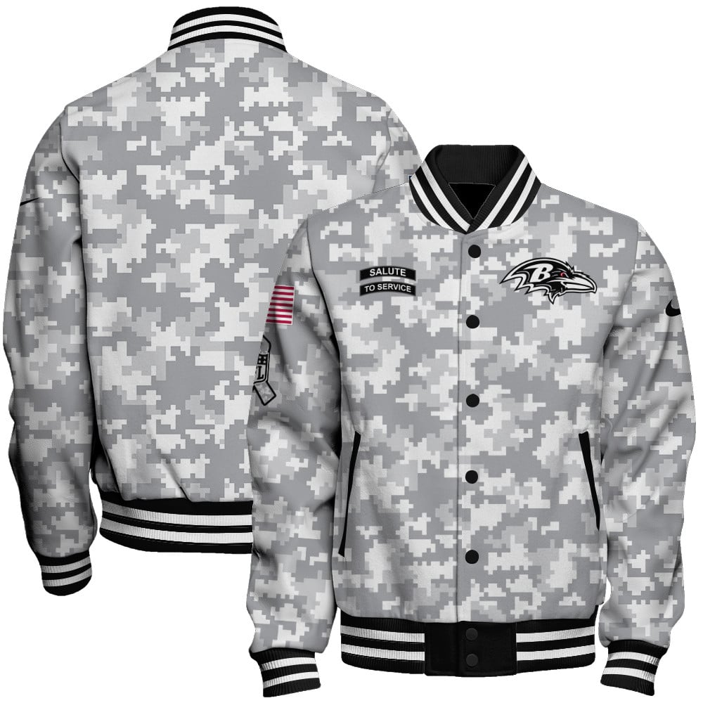 Baltimore Ravens Unisex Athletic Legacy Varsity Jacket AZBTVJK000168