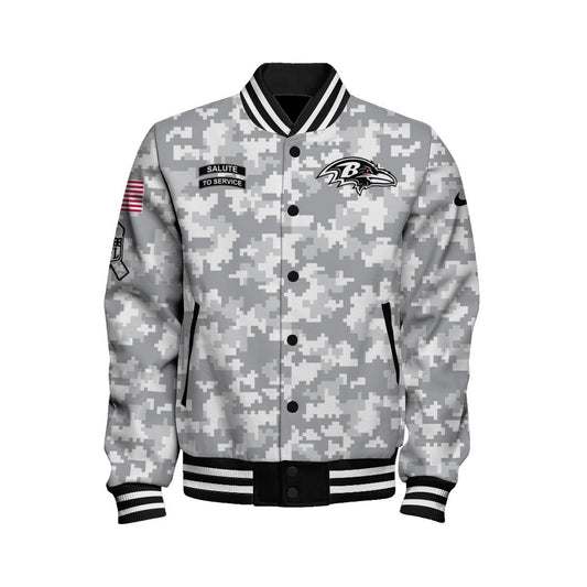 Baltimore Ravens Unisex Athletic Legacy Varsity Jacket AZBTVJK000168