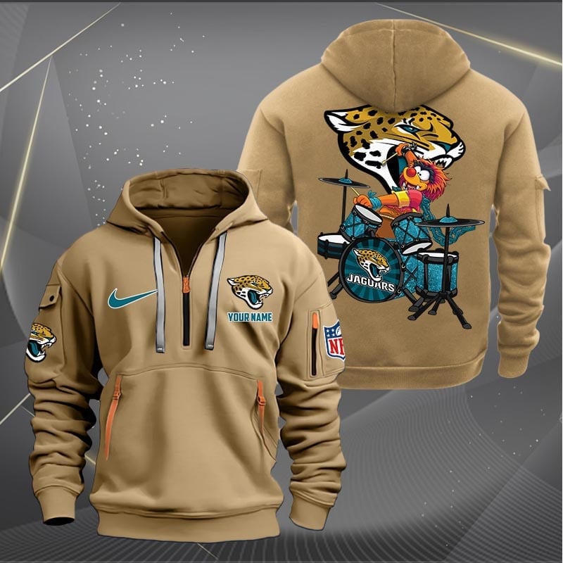 Jacksonville Jaguars Premium Personalized Quarter Zip Hoodie AZBTCQZH000015