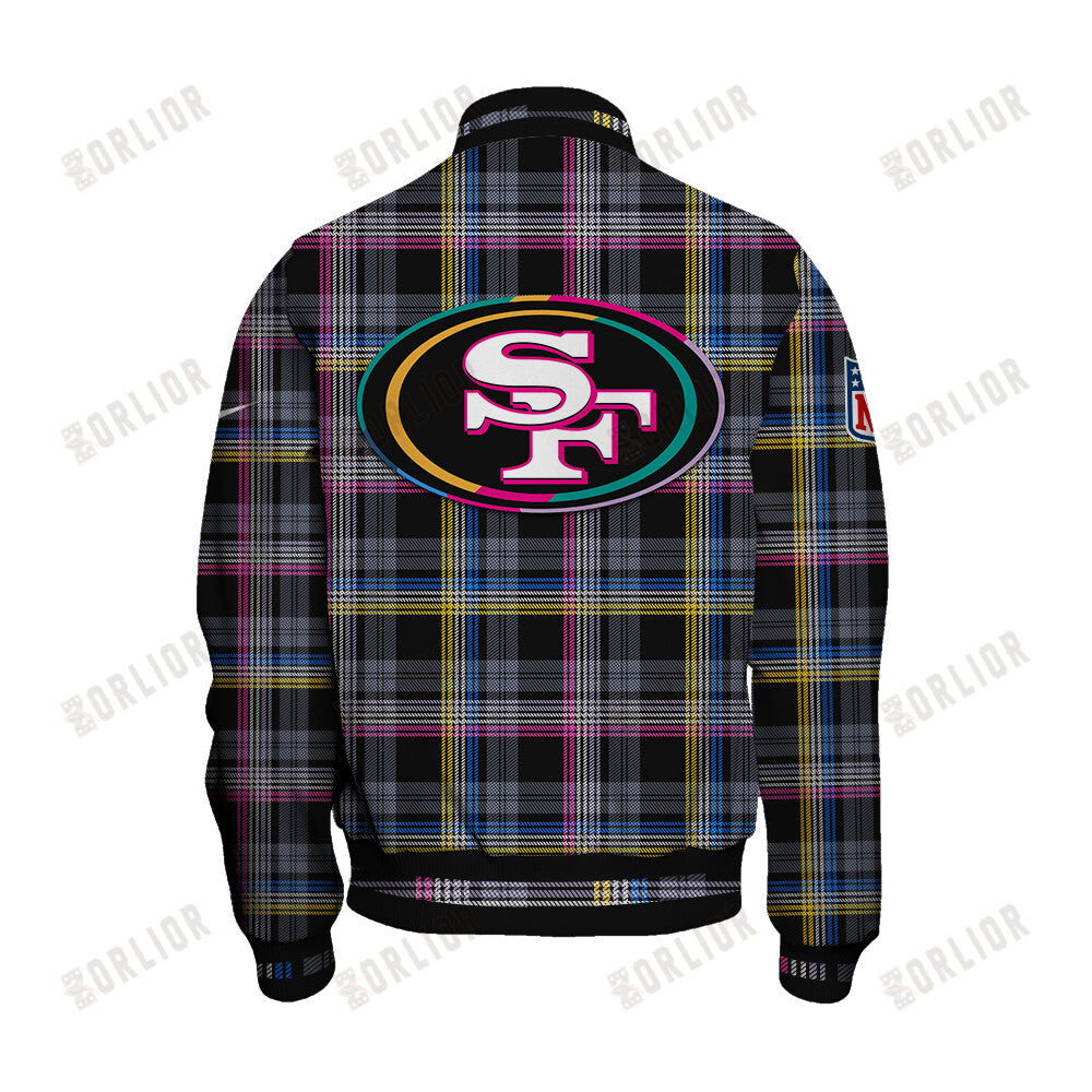 San Francisco 49ers Personalized Unisex Varsity Jacket AZBTVJK000314