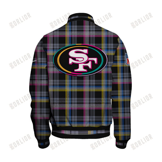 San Francisco 49ers Personalized Unisex Varsity Jacket AZBTVJK000314