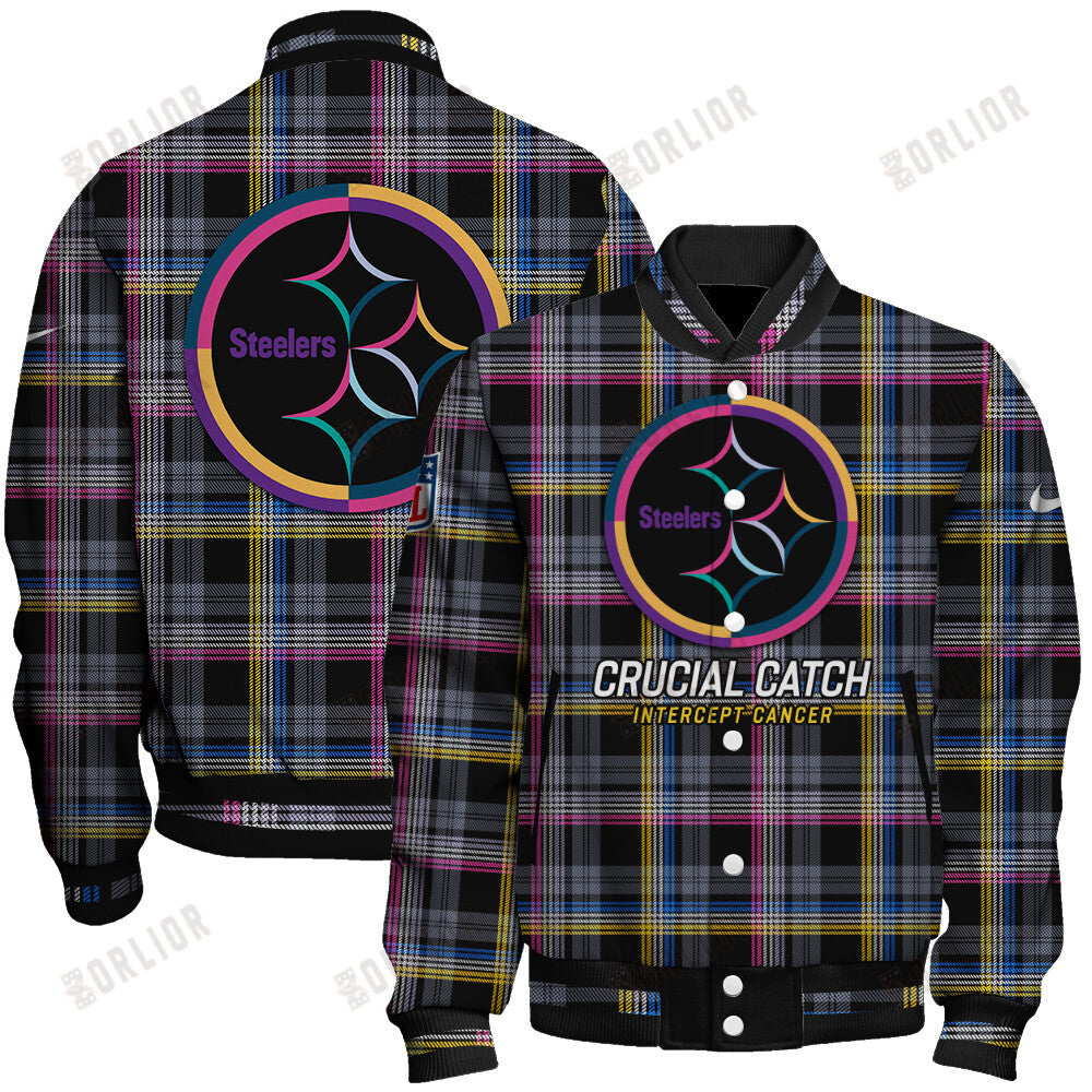 Pittsburgh Steelers Personalized Unisex Varsity Jacket AZBTVJK000315
