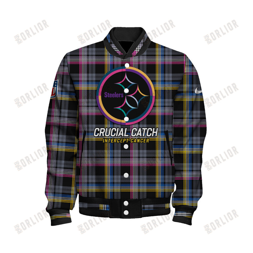 Pittsburgh Steelers Personalized Unisex Varsity Jacket AZBTVJK000315