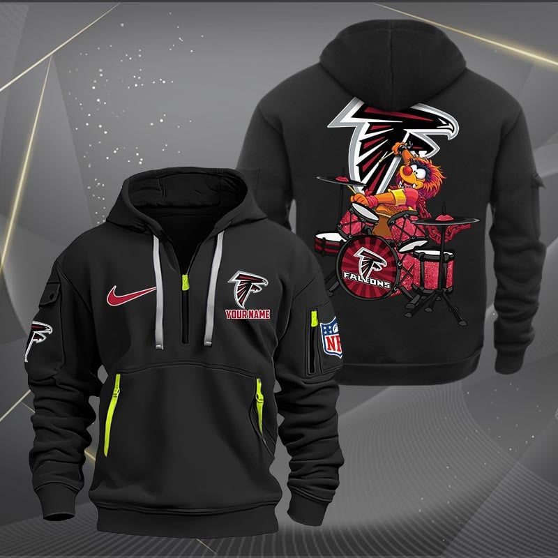 Atlanta Falcons Premium Personalized Quarter Zip Hoodie AZBTCQZH000002