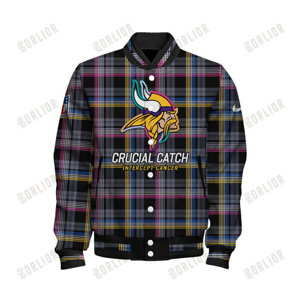 Minnesota Vikings Personalized Unisex Varsity Jacket AZBTVJK000321