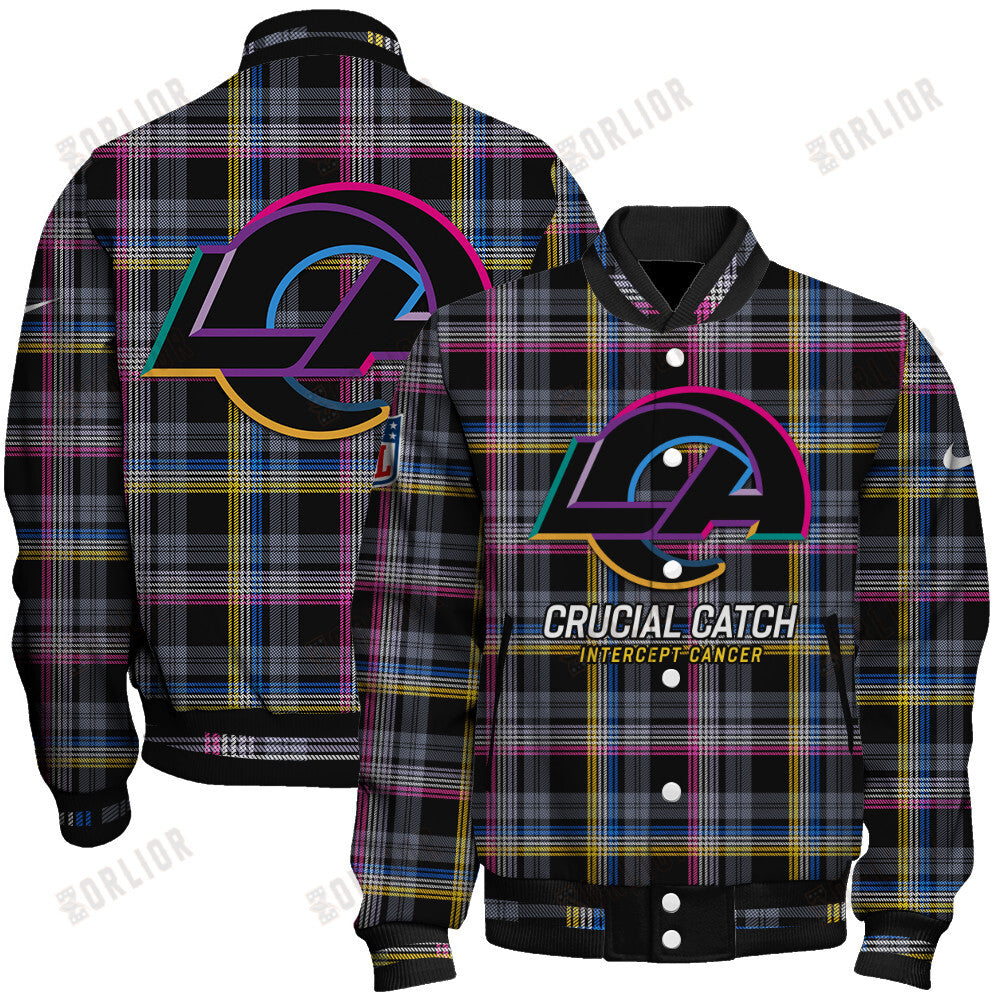 Los Angeles Rams Personalized Unisex Varsity Jacket AZBTVJK000323