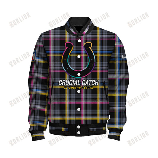 Indianapolis Colts Personalized Unisex Varsity Jacket AZBTVJK000328