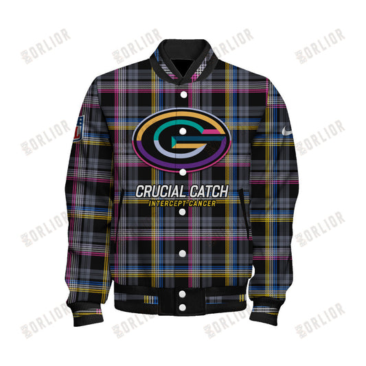 Green Bay Packers Personalized Unisex Varsity Jacket AZBTVJK000330