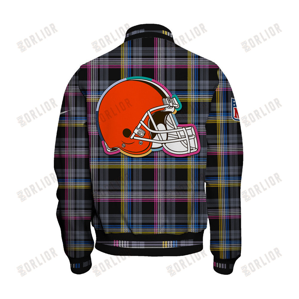 Cleveland Browns Personalized Unisex Varsity Jacket AZBTVJK000334