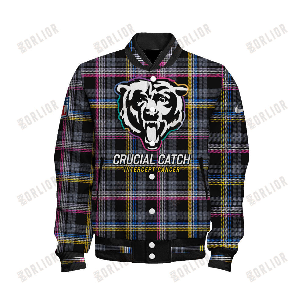Chicago Bears Personalized Unisex Varsity Jacket AZBTVJK000336