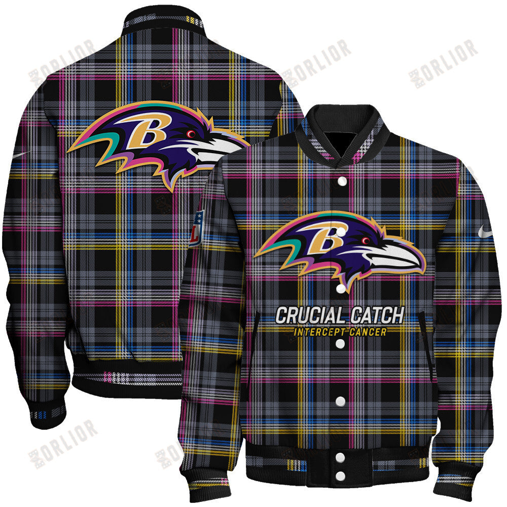 Baltimore Ravens Personalized Unisex Varsity Jacket AZBTVJK000339