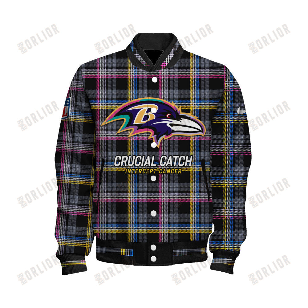 Baltimore Ravens Personalized Unisex Varsity Jacket AZBTVJK000339