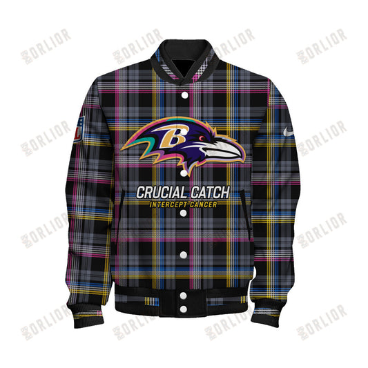 Baltimore Ravens Personalized Unisex Varsity Jacket AZBTVJK000339