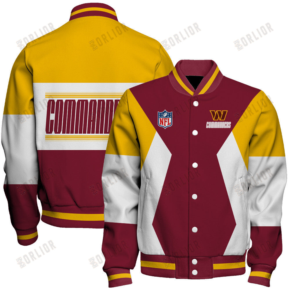 Washington Commanders Unique Design Unisex Varsity Jacket AZBTVJK000234