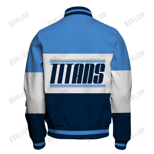 Tennessee Titans Unique Design Unisex Varsity Jacket AZBTVJK000235