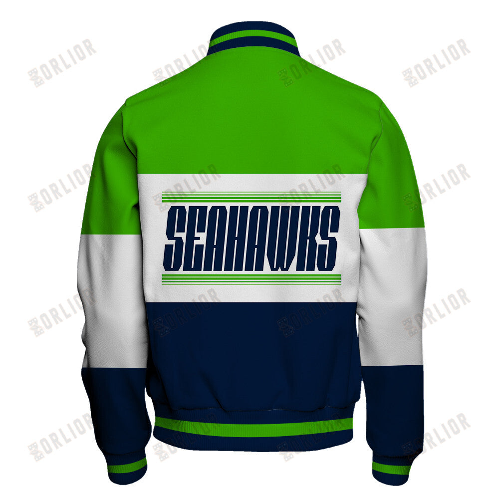 Seattle Seahawks Unique Design Unisex Varsity Jacket AZBTVJK000237