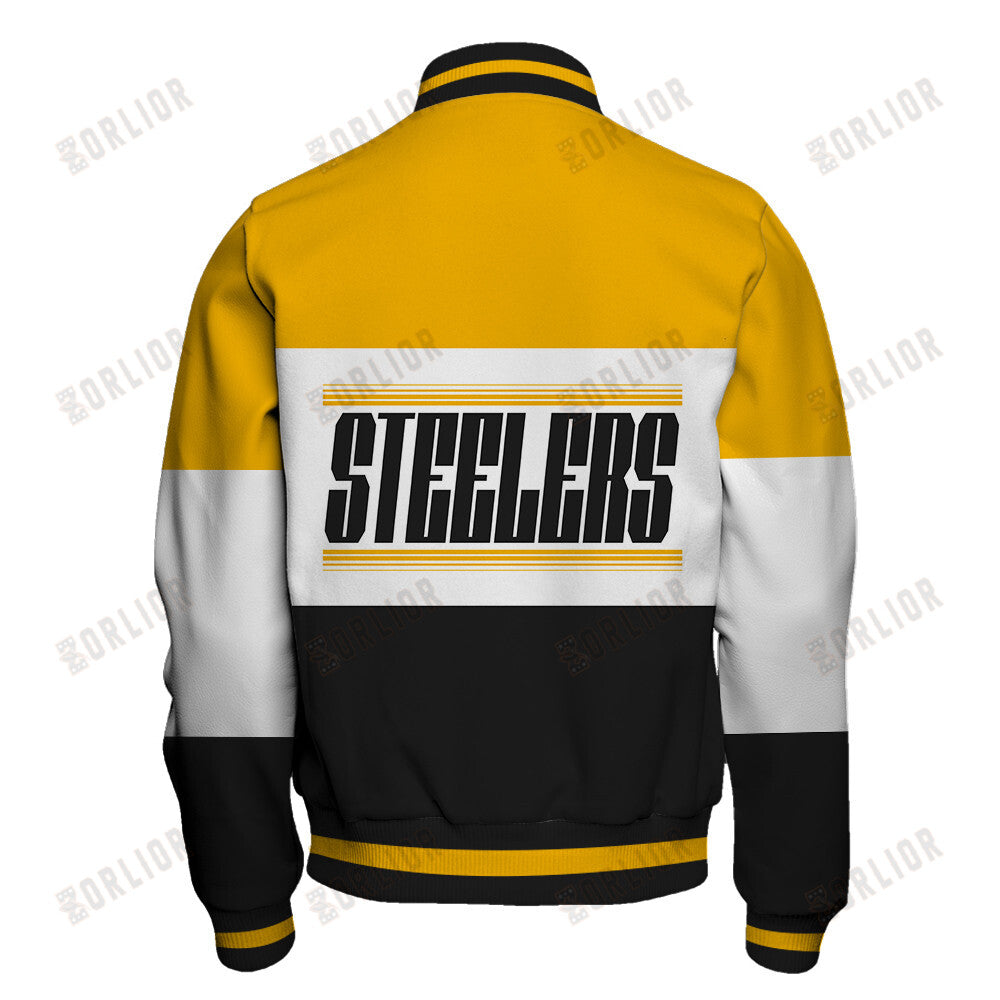 Pittsburgh Steelers Unique Design Unisex Varsity Jacket AZBTVJK000239