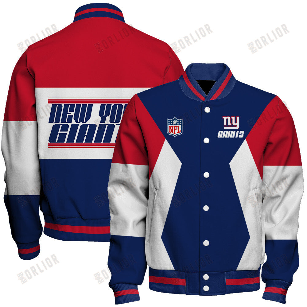 New York Giants Unique Design Unisex Varsity Jacket AZBTVJK000242