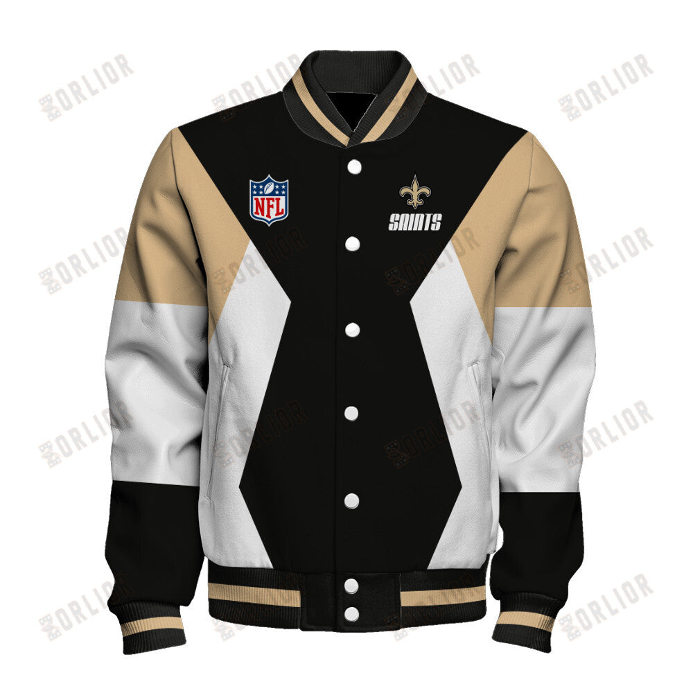 New Orleans Saints Unique Design Unisex Varsity Jacket AZBTVJK000243