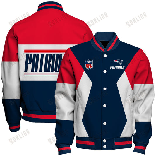 New England Patriots Unique Design Unisex Varsity Jacket AZBTVJK000244
