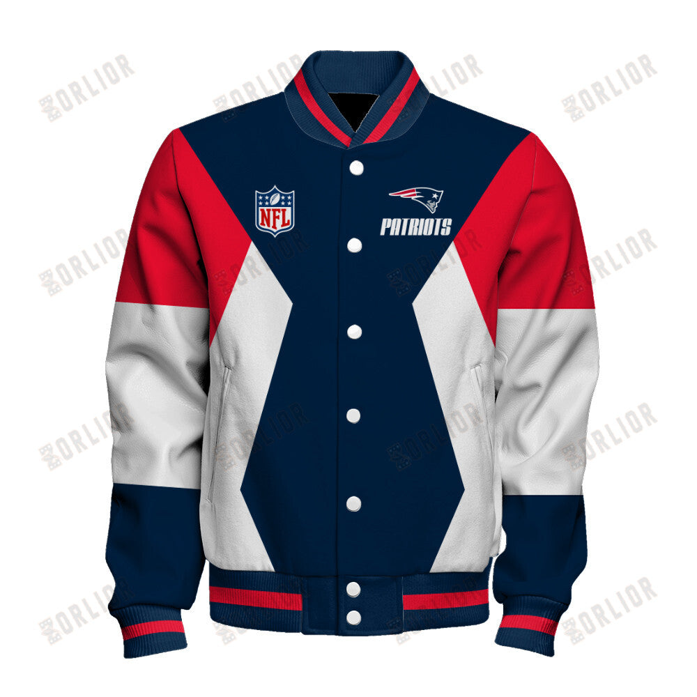New England Patriots Unique Design Unisex Varsity Jacket AZBTVJK000244