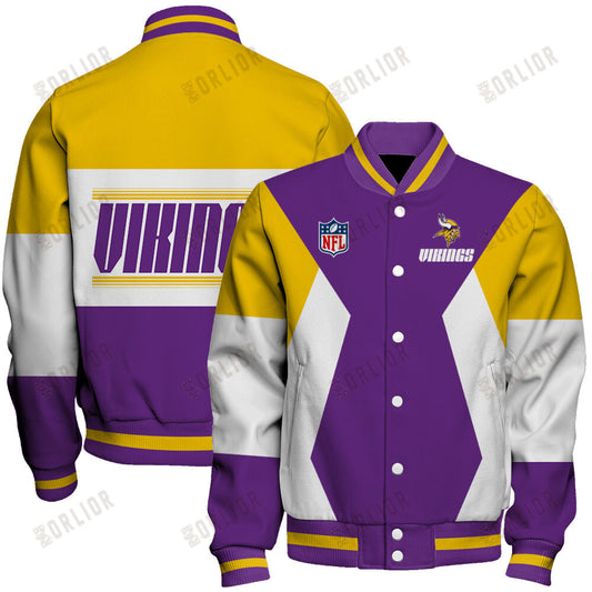 Minnesota Vikings Unique Design Unisex Varsity Jacket AZBTVJK000245