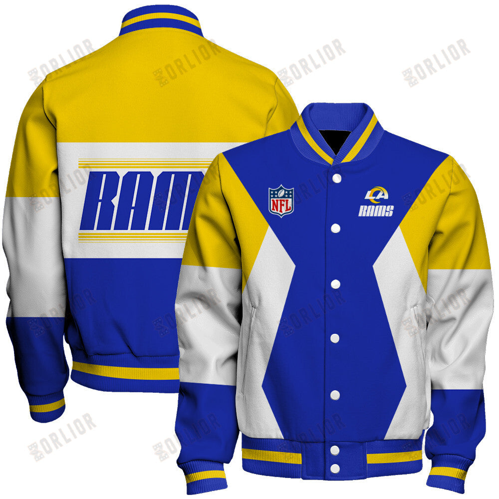 Los Angeles Rams Unique Design Unisex Varsity Jacket AZBTVJK000247