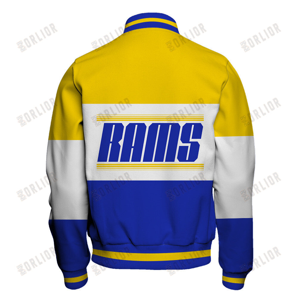 Los Angeles Rams Unique Design Unisex Varsity Jacket AZBTVJK000247