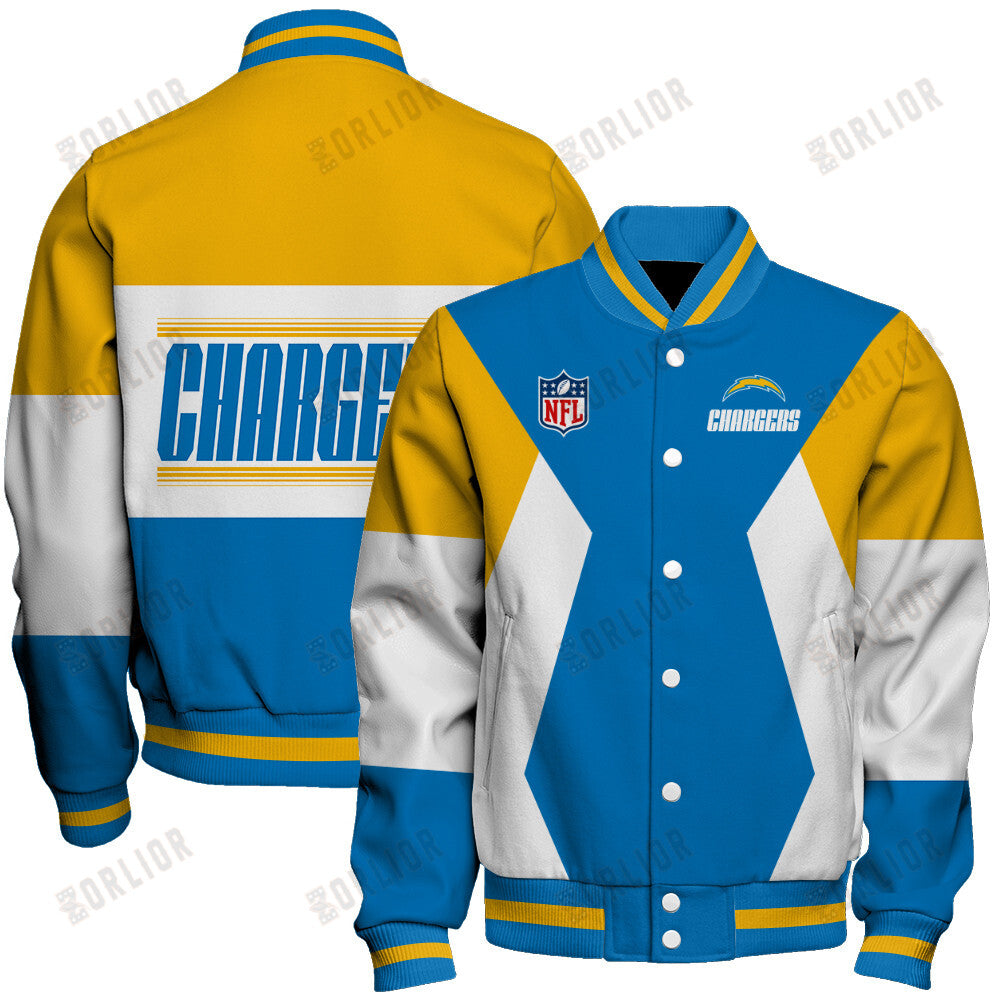 Los Angeles Chargers Unique Design Unisex Varsity Jacket AZBTVJK000248