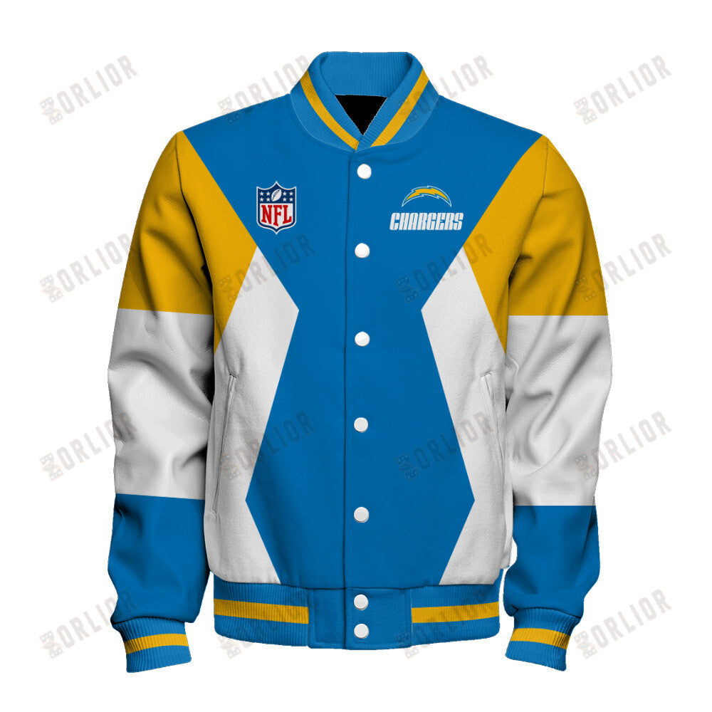 Los Angeles Chargers Unique Design Unisex Varsity Jacket AZBTVJK000248