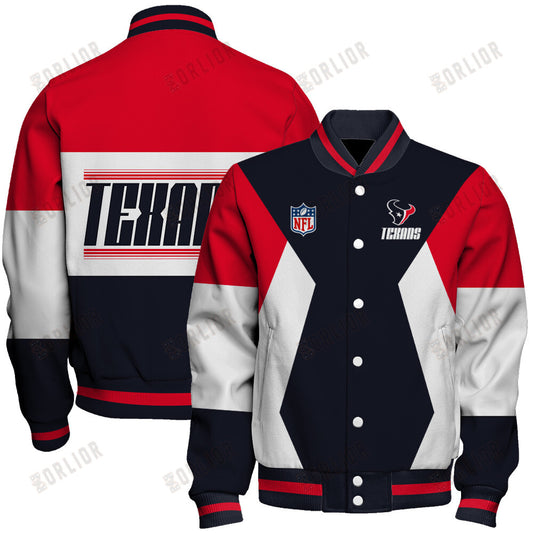 Houston Texans Unique Design Unisex Varsity Jacket AZBTVJK000253
