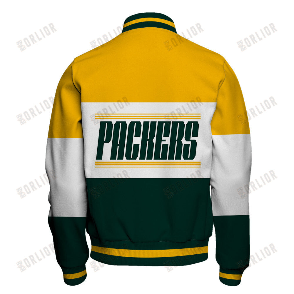 Green Bay Packers Unique Design Unisex Varsity Jacket AZBTVJK000254