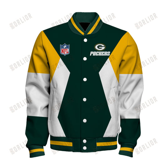 Green Bay Packers Unique Design Unisex Varsity Jacket AZBTVJK000254