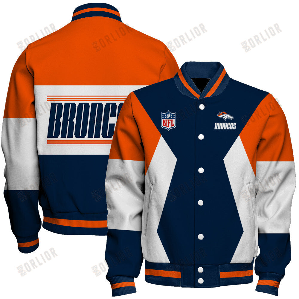 Denver Broncos Unique Design Unisex Varsity Jacket AZBTVJK000256