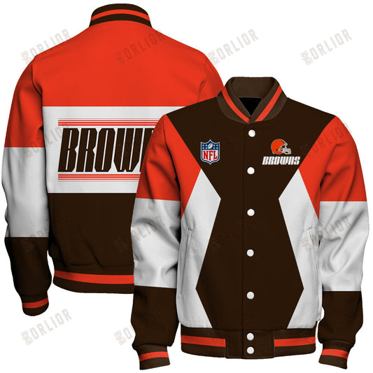 Cleveland Browns Unique Design Unisex Varsity Jacket AZBTVJK000258