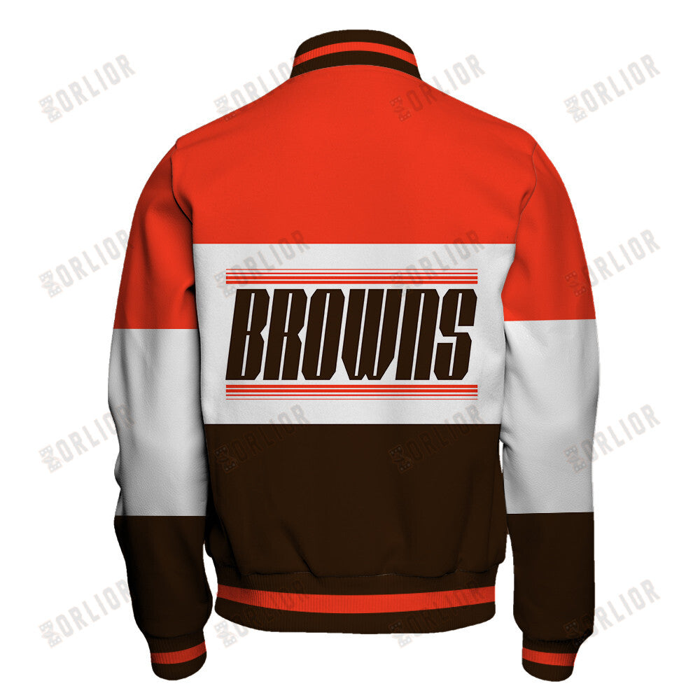 Cleveland Browns Unique Design Unisex Varsity Jacket AZBTVJK000258