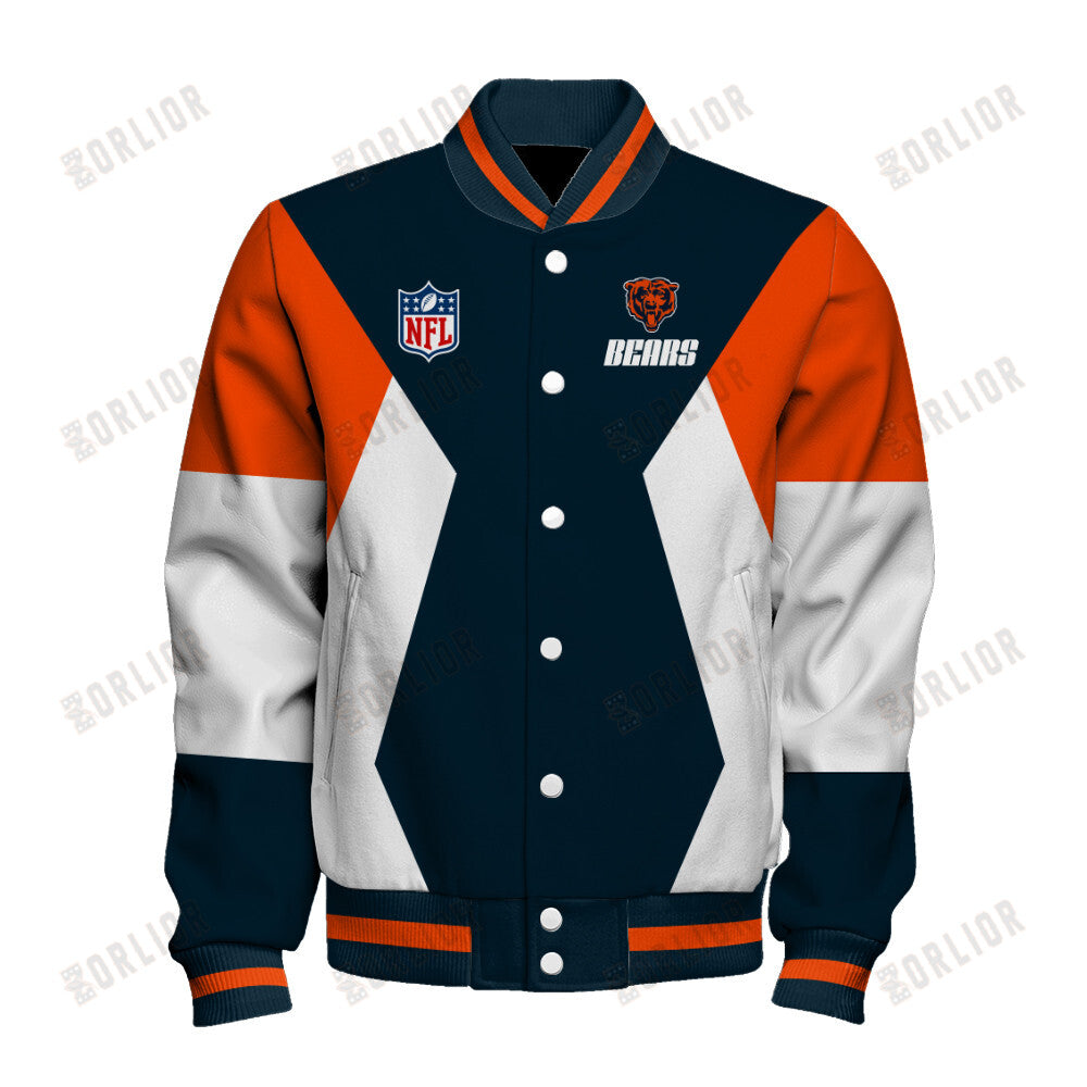 Chicago Bears Unique Design Unisex Varsity Jacket AZBTVJK000261