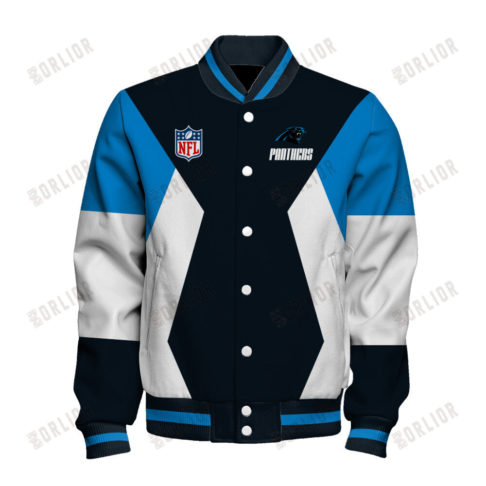 Carolina Panthers Unique Design Unisex Varsity Jacket AZBTVJK000262